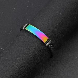 ⭐️ Awesome Colorful Oil Slick Panel Braided Bracelet ⭐️